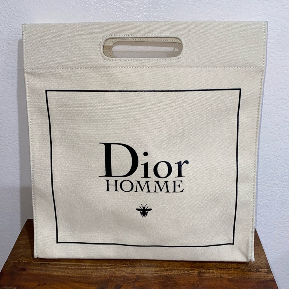 Dior Homme Canvas Fragrance Tote Bag